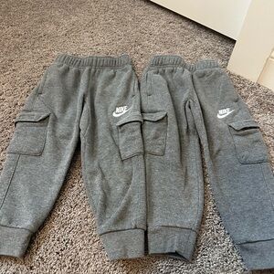 Nike Kids Charcoal Cargo Joggers (2 pair)